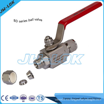 Jiangsu Jingwei válvula de bola y de alto rendimiento de compresión de ajuste válvula de bola
